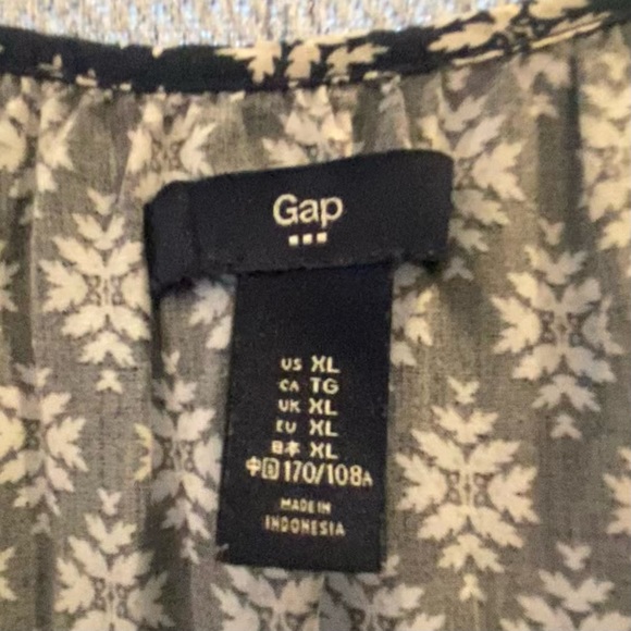 Blue/white pattern hobo Dress, size: XL, from Gap - Picture 2 of 4